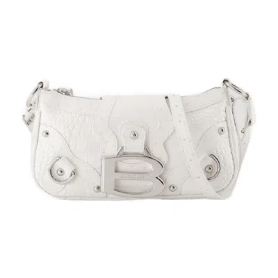 Balenciaga Essex Small Shoulder Bag In White