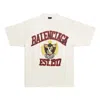 Balenciaga Est. 1917 Crest Logo T-shirt 'white' In Neutral