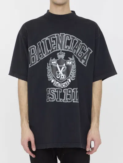 Balenciaga Est.1917 T-shirt In Black