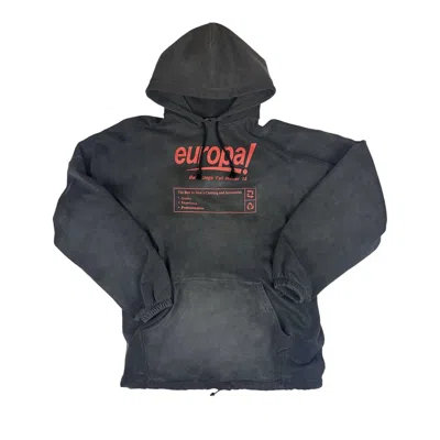 Pre-owned Balenciaga Europa! Hoodie 'black' | Men's Size M