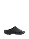 Balenciaga Lightweight Open Toe Textured Sole Sandals In Black