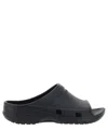 Balenciaga Lightweight Open Toe Textured Sole Sandals In Black