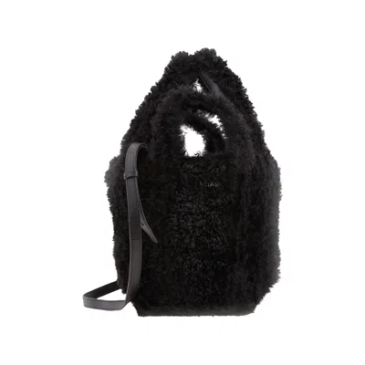 Pre-owned Balenciaga Everyday 2.0 Xs North-south Faux-fur Tote 'black' | Women's Size Onesize