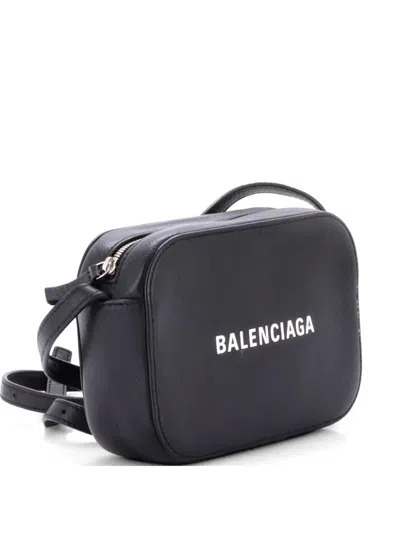 Pre-owned Balenciaga Everyday Camera Bag Leather Xs Crossbody Bag In Black