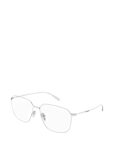 Balenciaga Everyday Geometric-frame Glasses In Metallic