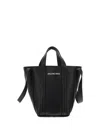 Balenciaga Black Leather Everyday Xs Handbag In Black