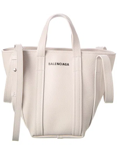Balenciaga Everyday Xs North-south Leather Tote In White