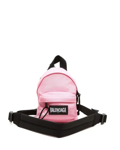 Pre-owned Balenciaga Explore Mini Backpack In Pink