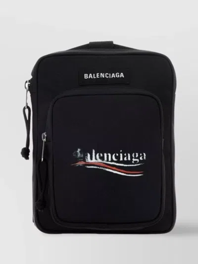 BALENCIAGA EXPLORE RECTANGULAR CROSSBODY BAG WITH TOP HANDLE