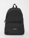 Balenciaga Adjustable Straps Backpack Front Pocket In Black