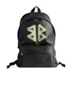 Balenciaga Explorer Black Backpack In Grained Leather In Black