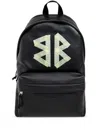Balenciaga Explorer Black Backpack In Grained Leather In Black