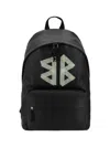 Balenciaga Explorer Black Backpack In Grained Leather In Black