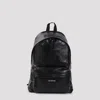 Balenciaga Explorer Nappa Leather Logo Backpack In Black