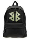 Balenciaga Explorer Black Backpack In Grained Leather In Black