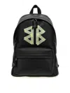 Balenciaga Explorer Black Backpack In Grained Leather In Black