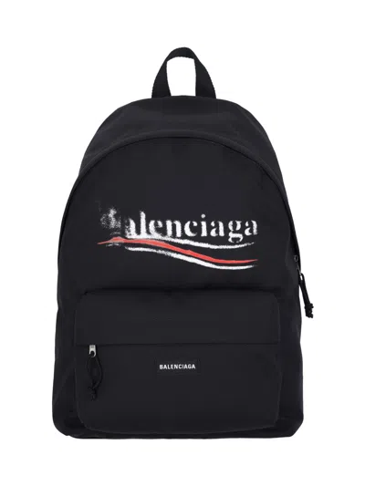 Balenciaga 'explorer' Backpack In Black