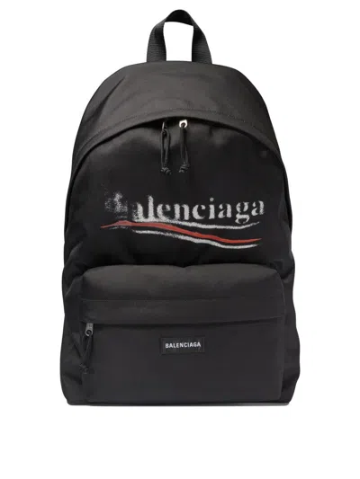 Balenciaga "explorer" Backpack In Black