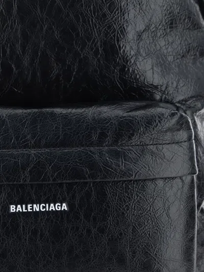 Balenciaga Explorer Backpack In Black