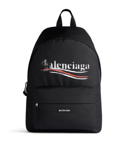 Balenciaga Explorer Backpack In Black
