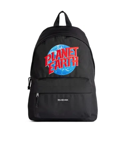 Balenciaga Explorer Backpack In Black