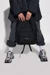 Balenciaga Adjustable Straps Backpack Front Pocket In Black