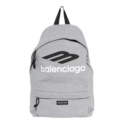 Pre-owned Balenciaga Explorer Backpack 'heather Grey/black/white' | Men's Size Onesize