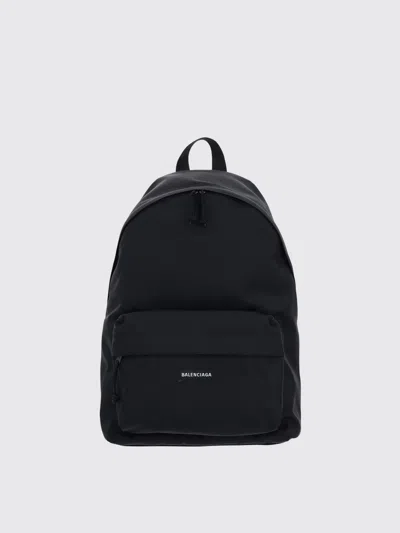 Balenciaga Explorer Backpack In Nylon With Applied Logo In Black