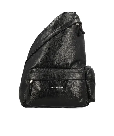 Balenciaga Explorer Backpack In Black