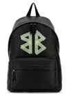 Balenciaga Explorer Black Backpack In Grained Leather