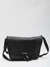 Balenciaga Explorer Leather Messenger Bag In Black