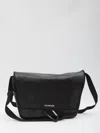 Balenciaga Explorer Leather Messenger Bag In Black