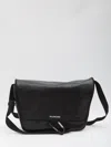 Balenciaga Explorer Leather Messenger Bag In Black