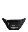 Balenciaga Explorer Nylon Belt Bag In Black