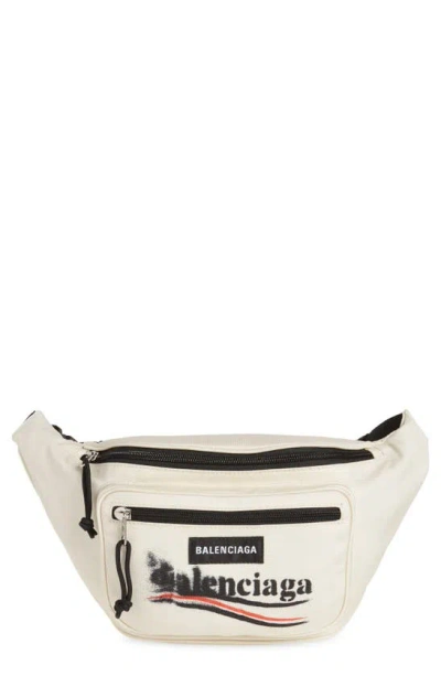 Balenciaga Explore Logo印花腰包 In Light Beige