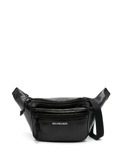 Balenciaga Explorer Beltpack Mini Pouch Bag In Black