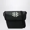 Balenciaga Black Leather Explorer Crossbody Bag In Black