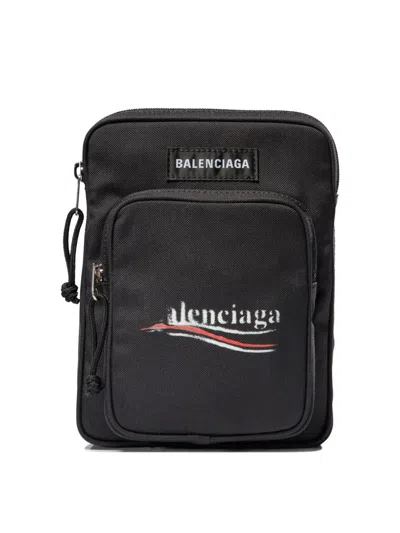 Balenciaga "explorer" Crossbody Bag In Black