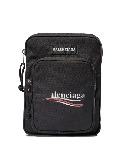 Balenciaga Explorer Crossbody Bags Black