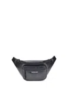 Balenciaga Men Explorer Fanny Pack In Black