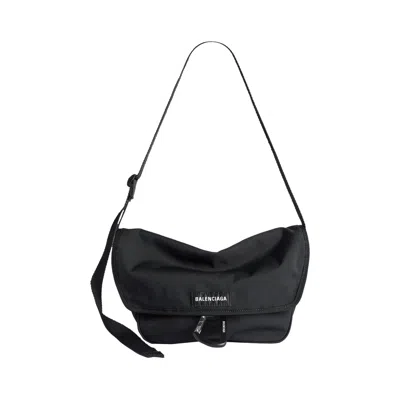 Pre-owned Balenciaga Explorer Flap Messenger Bag 'black' | Men's Size Onesize