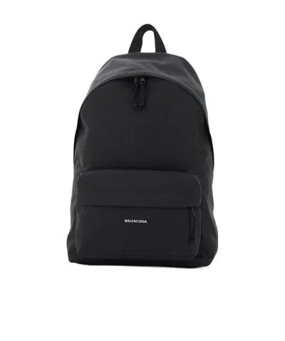 Balenciaga Explorer Logo-print Backpack In Black