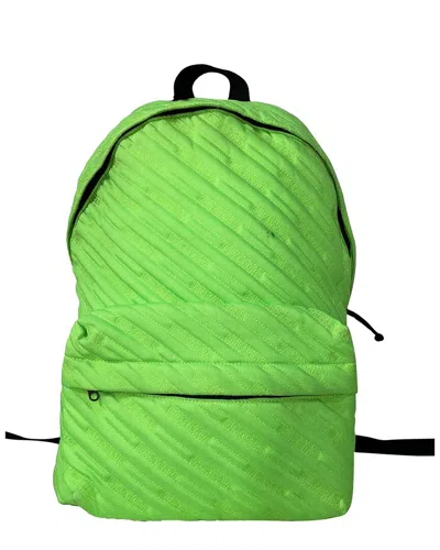 Balenciaga Explorer Logo Quilted Backpack In Neon