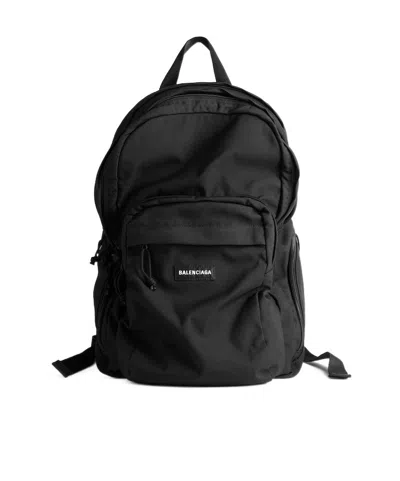 Balenciaga Explorer Multi-pocket Backpack In Black