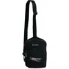 Balenciaga Explorer Political Stencil Logo Crossbody Messenger Bag In Black
