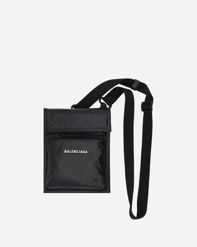 Balenciaga Explorer Shoulder Bag In Black