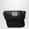 Balenciaga Black Leather Explorer Crossbody Bag In Black
