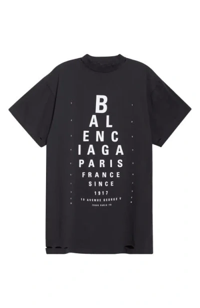 Balenciaga Extra Large Short-sleeved T-shirt In Black