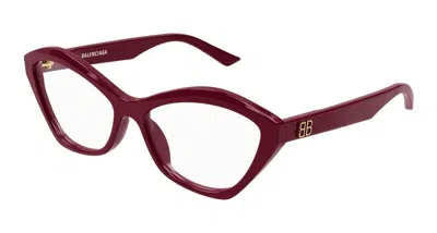 Balenciaga Eyeglasses  Bb0341o 006 Red Red Transparent 58/16/145 In Purple