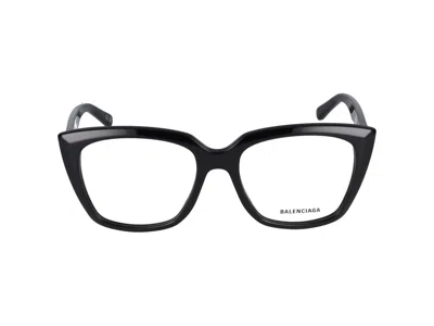 Balenciaga Eyeglasses In Black Black Transparent